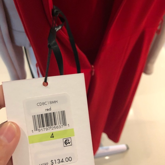 Red Midi Dress CK - Picture 5 of 7